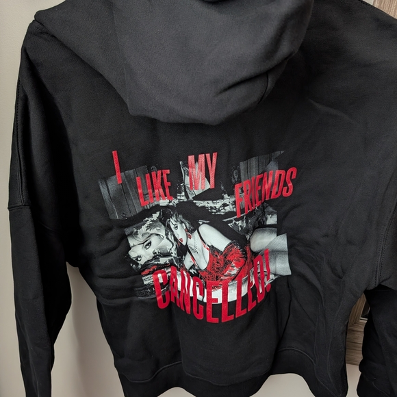 Taylor Swift Tops - Black Hoodie with Graphic Print